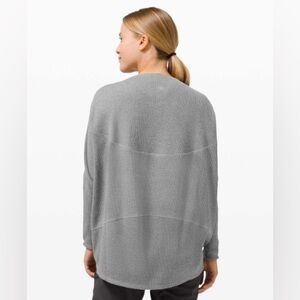 lululemon athletica back in action waffle knit  in Light Gray